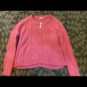 NWT Pink large Madewell pullover sweater